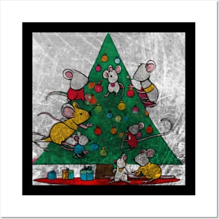 Christmas Carol Mice Posters and Art